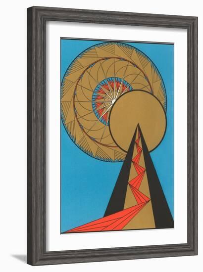 Geometric Art Deco-null-Framed Art Print