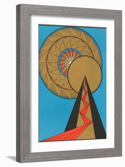Geometric Art Deco-null-Framed Art Print