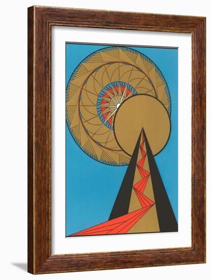 Geometric Art Deco-null-Framed Art Print