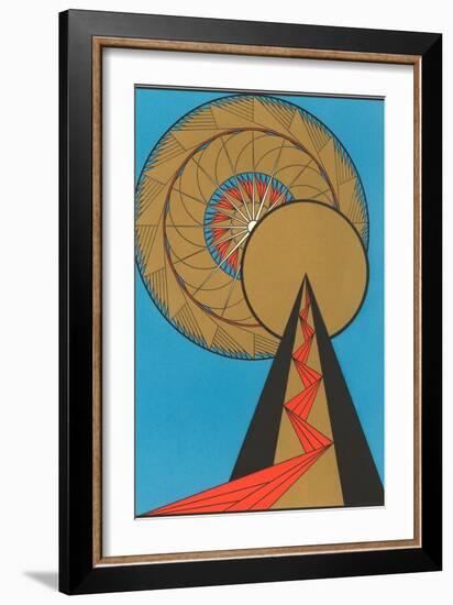 Geometric Art Deco-null-Framed Art Print