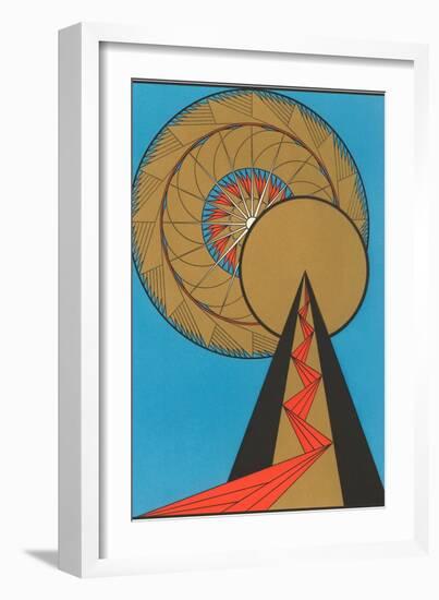 Geometric Art Deco-null-Framed Art Print