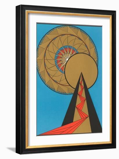 Geometric Art Deco-null-Framed Art Print