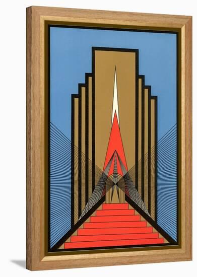 Geometric Art Deco-null-Framed Stretched Canvas