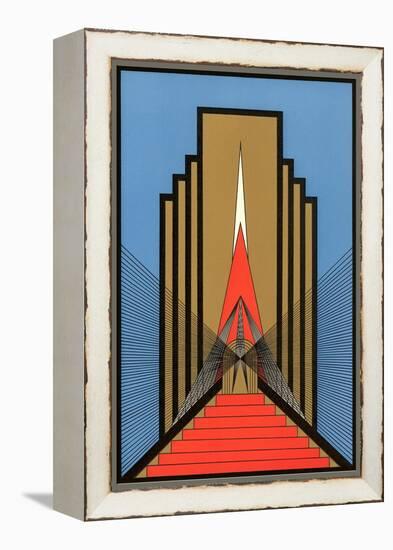 Geometric Art Deco-null-Framed Stretched Canvas