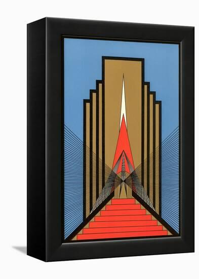 Geometric Art Deco-null-Framed Stretched Canvas