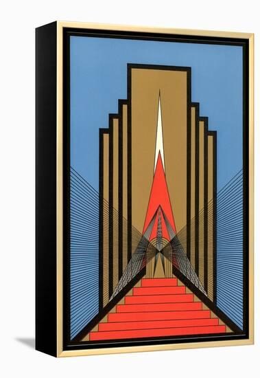 Geometric Art Deco-null-Framed Stretched Canvas