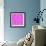 Geometric Background in Shades of Lilac-amovita-Framed Art Print displayed on a wall