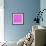 Geometric Background in Shades of Lilac-amovita-Framed Art Print displayed on a wall