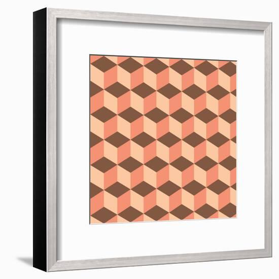 Geometric Background-AnaMarques-Framed Art Print