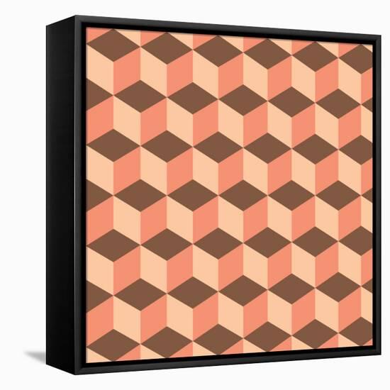 Geometric Background-AnaMarques-Framed Stretched Canvas