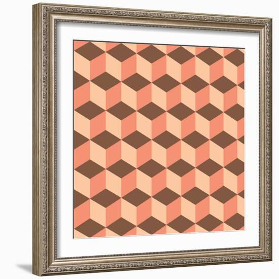 Geometric Background-AnaMarques-Framed Art Print