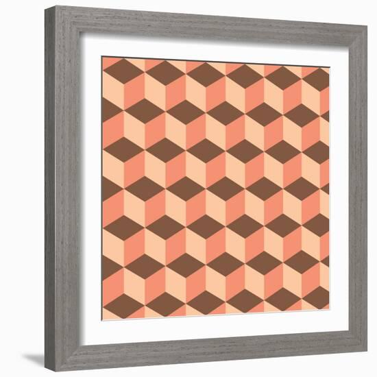 Geometric Background-AnaMarques-Framed Art Print