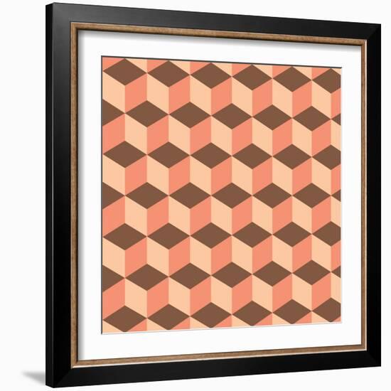 Geometric Background-AnaMarques-Framed Art Print