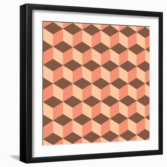 Geometric Background-AnaMarques-Framed Art Print