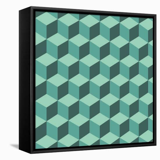 Geometric Background-AnaMarques-Framed Stretched Canvas