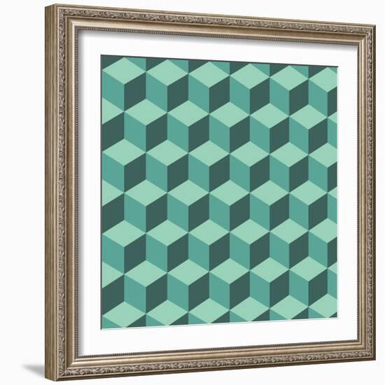 Geometric Background-AnaMarques-Framed Art Print