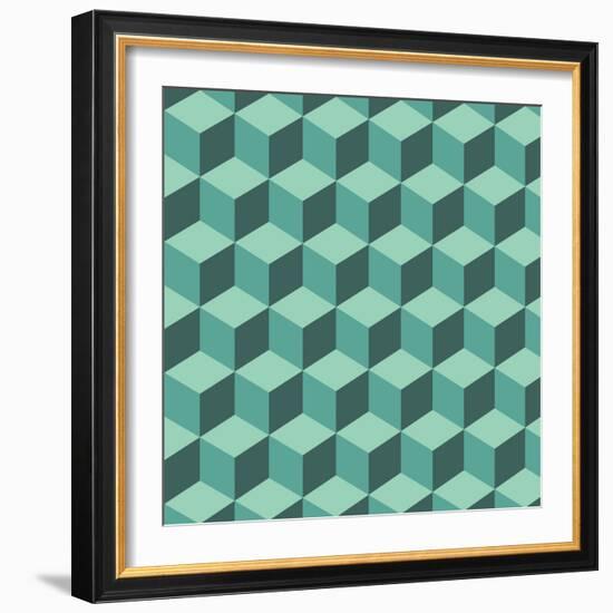 Geometric Background-AnaMarques-Framed Art Print