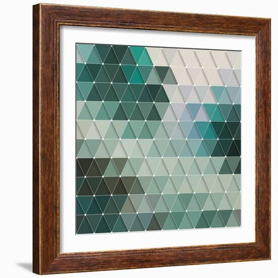 Geometric Background-Maksim Krasnov-Framed Art Print