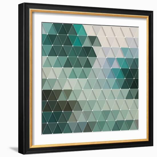 Geometric Background-Maksim Krasnov-Framed Art Print