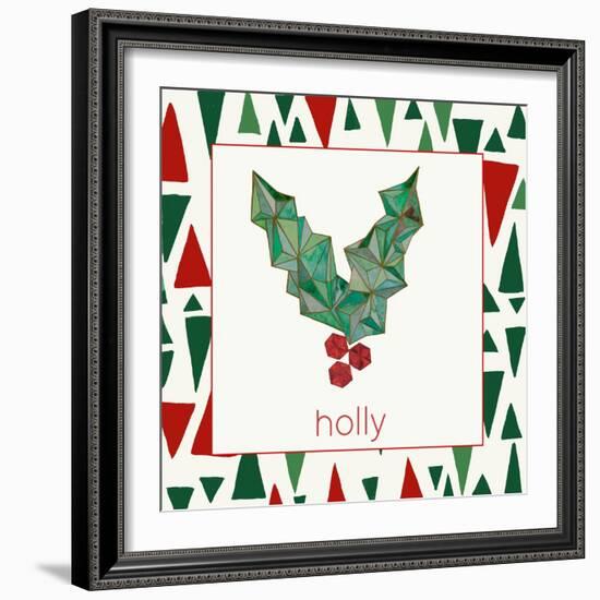 Geometric Christmas I-Nola James-Framed Art Print