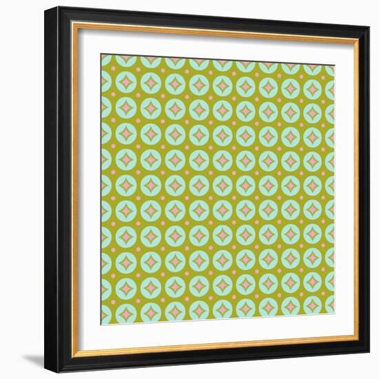 Geometric Circles-Joanne Paynter Design-Framed Giclee Print