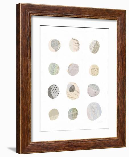 Geometric Collage II on White Neutral-Courtney Prahl-Framed Art Print