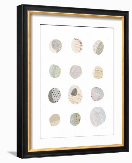 Geometric Collage II on White Neutral-Courtney Prahl-Framed Art Print