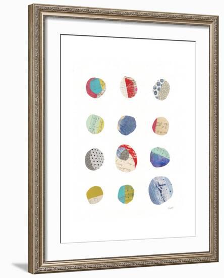 Geometric Collage II On White-Courtney Prahl-Framed Art Print