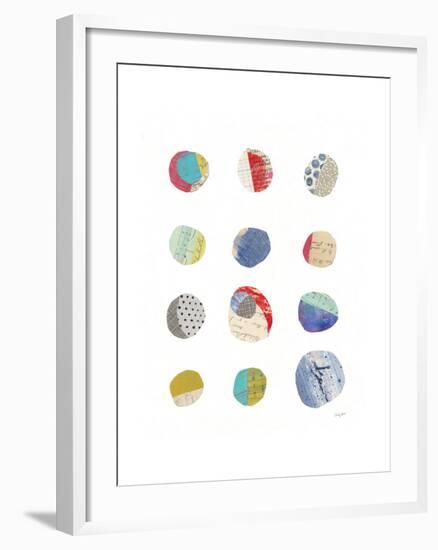 Geometric Collage II On White-Courtney Prahl-Framed Art Print