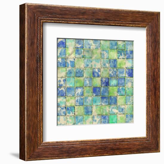 Geometric Color Shape I-null-Framed Art Print