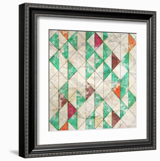Geometric Color Shape XIII-null-Framed Art Print