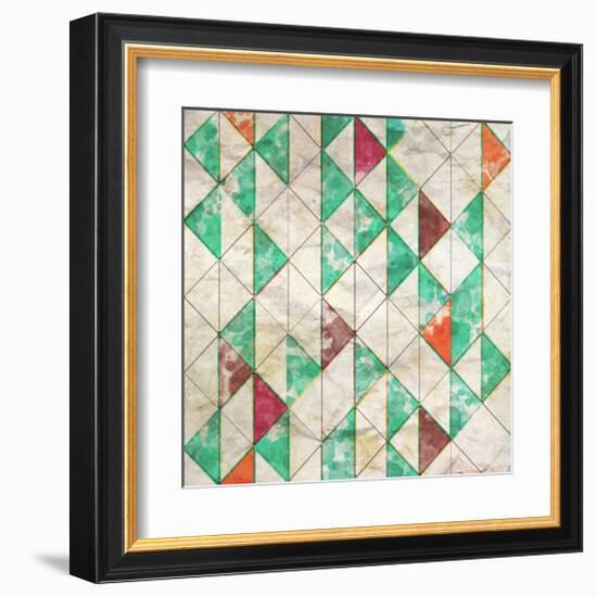 Geometric Color Shape XIII-null-Framed Art Print