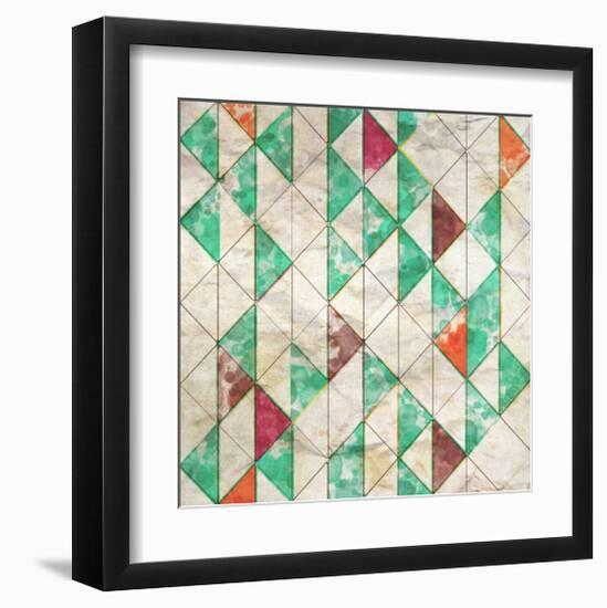 Geometric Color Shape XIII-null-Framed Art Print