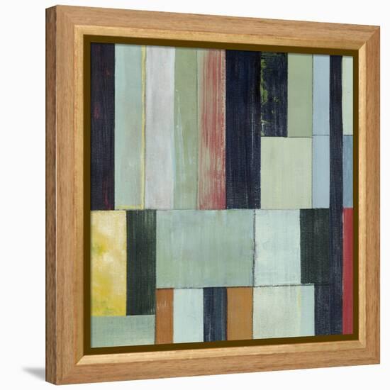 Geometric Conglomeration I-Grace Popp-Framed Stretched Canvas