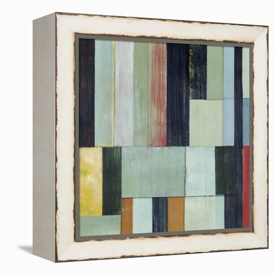 Geometric Conglomeration I-Grace Popp-Framed Stretched Canvas