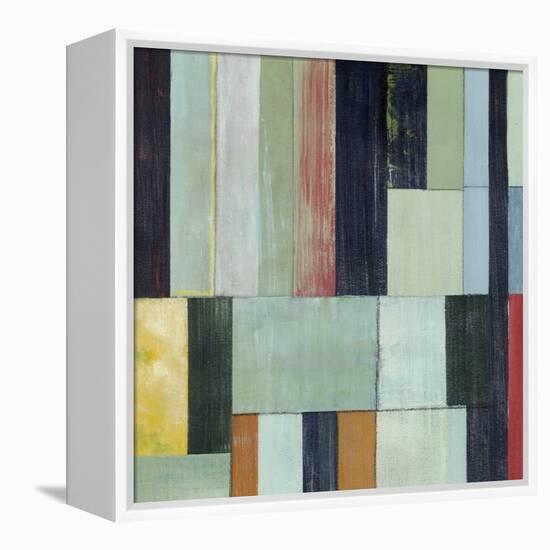 Geometric Conglomeration I-Grace Popp-Framed Stretched Canvas