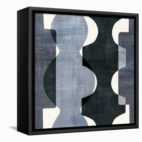 Geometric Deco I BW-Wild Apple Portfolio-Framed Stretched Canvas