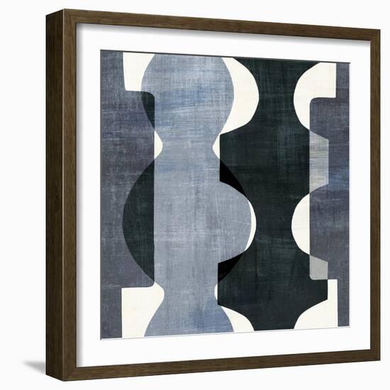 Geometric Deco I BW-Wild Apple Portfolio-Framed Art Print