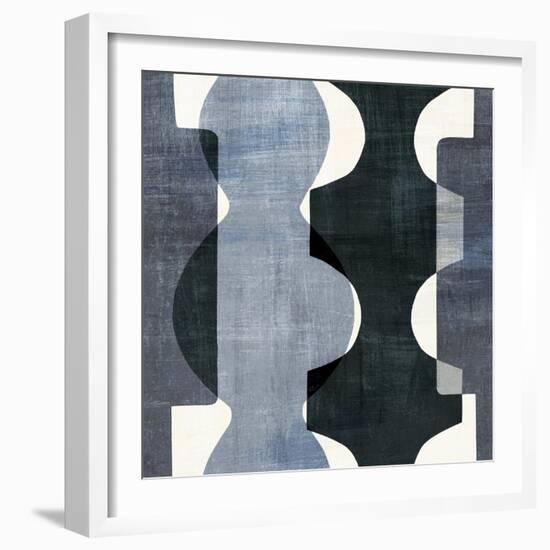 Geometric Deco I BW-Wild Apple Portfolio-Framed Art Print