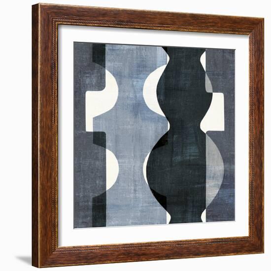 Geometric Deco II BW-Wild Apple Portfolio-Framed Art Print