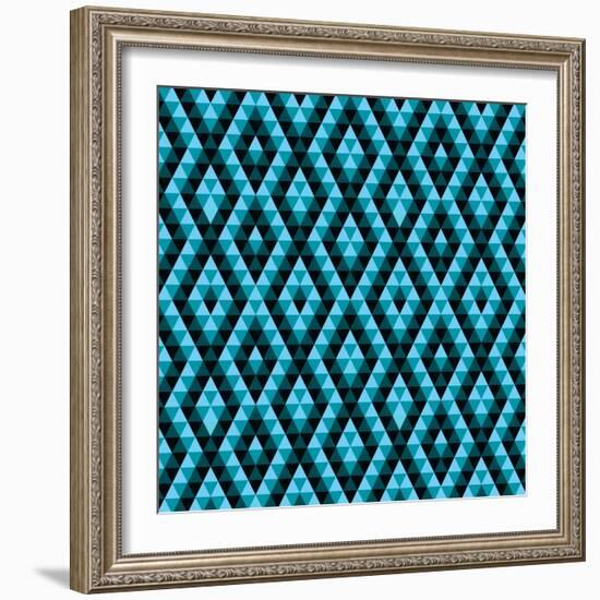 Geometric Ethnic Abstract Background-Varvara Kurakina-Framed Art Print