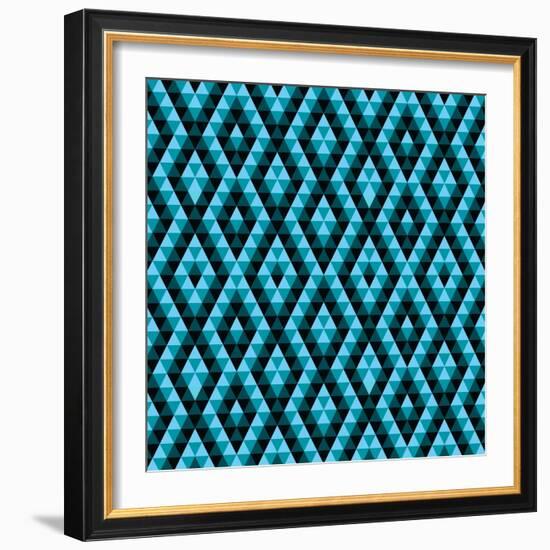 Geometric Ethnic Abstract Background-Varvara Kurakina-Framed Art Print