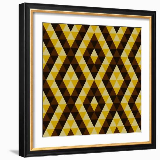 Geometric Ethnic Abstract Background-Varvara Kurakina-Framed Art Print