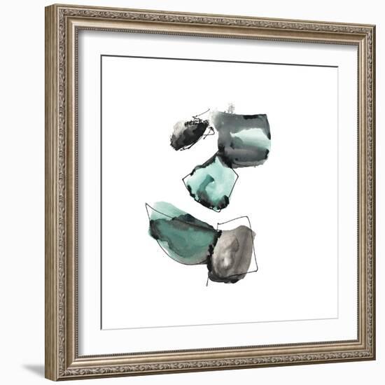 Geometric Expressions 2-Lora Gold-Framed Art Print