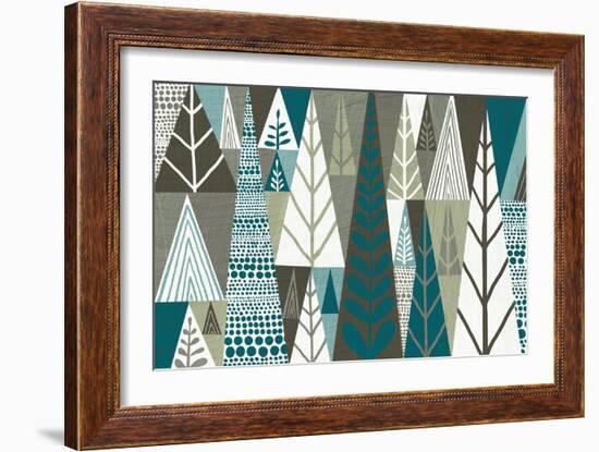 Geometric Forest-Michael Mullan-Framed Art Print