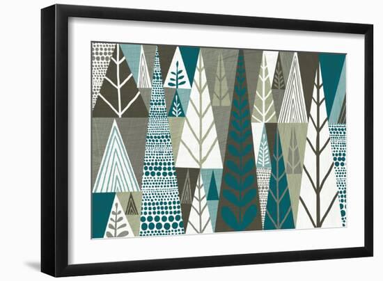 Geometric Forest-Michael Mullan-Framed Art Print