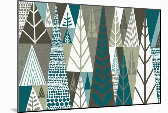 Geometric Forest-Michael Mullan-Mounted Art Print