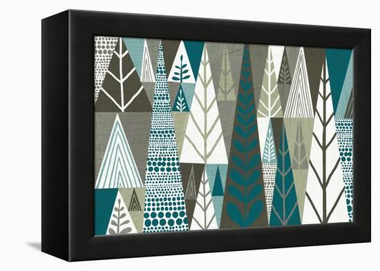 Geometric Forest-Michael Mullan-Framed Stretched Canvas
