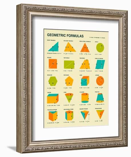 Geometric Formulas-Jazzberry Blue-Framed Premium Giclee Print