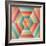 Geometric Hexagon Op Illusion-AnaMarques-Framed Art Print